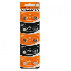 Батарейка AG-6(LR920/371) minamoto 10/1 цена за уп.