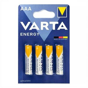 Батарейка алкалиновая VARTA energy 4103 LR03 (4шт)