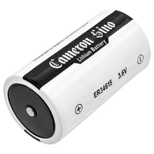 Батарейка (элемент питания) CameronSino CS-ER34615 (ER34615, LSH 20) Li-SOCI2, 19000mAh