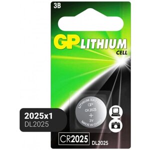 Батарейка GP CR2025, 3V, литий, бл/1шт
