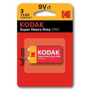 Батарейка Kodak Extra Крона 6F22 BL1 Heavy duty 9V