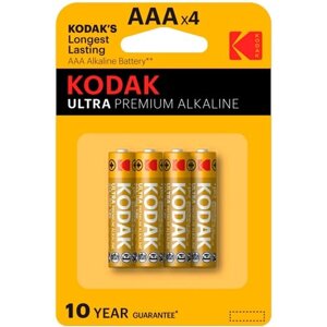Батарейка Kodak Ultra Digital ААА мизинчиковая LR03 1,5 В (4 шт.) (Б0005128)