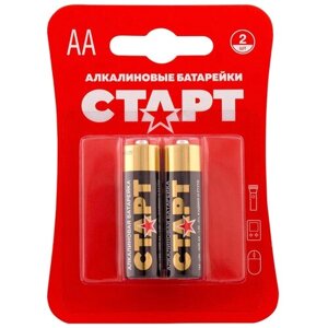 Батарейка Старт LR6-BL2, типоразмер AA, 2 шт