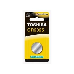 Батарейка Toshiba CR2025, в упаковке: 1 шт.