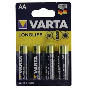 Батарейка VARTA longlife AA, в упаковке: 4 шт.