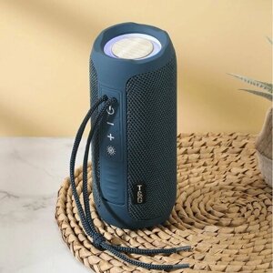 Беспроводная Bluetooth с FM-радио колонка портативная, переносная акустическая система для телефона, синяя