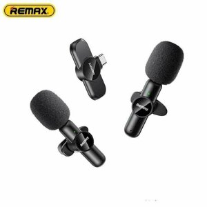 Беспроводной петличный микрофон для интервью и стриминга в соц. сетях Remax K10 Clip Type-C