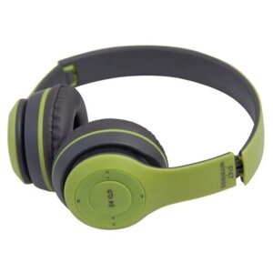 Беспроводные наушники накладные P47 Multi, зеленый / Bluetooth наушники / Наушники с микрофоном