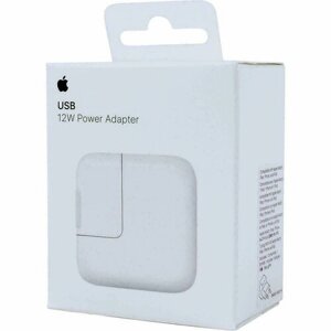 Cетевое зарядное устройство Apple USB 12W MD836LL/A Model A1401 Power Adapter 12 Вт для Apple iPad / iPhone and iPod / Android Белый Универсальный Быстрая Зарядка