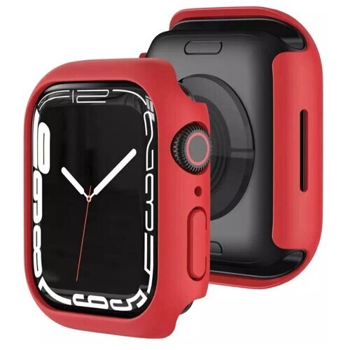 Чехол для Apple Watch 7 45мм/бампер для Apple Watch 7 45 мм , красный