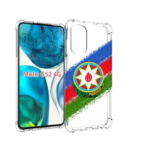 Чехол MyPads герб флаг Азербайджана для Motorola Moto G82 / Moto G52 задняя-панель-накладка-бампер