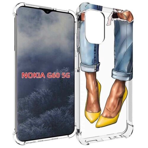 Чехол MyPads Красивые-туфли для Nokia G60 5G задняя-панель-накладка-бампер