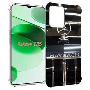 Чехол MyPads маибах-maybach-2 для Realme C35 / Narzo 50A Prime задняя-панель-накладка-бампер