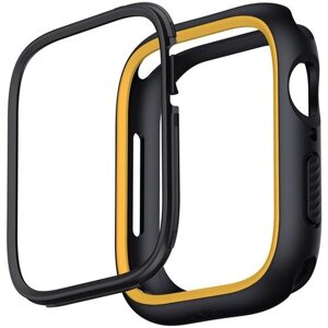 Чехол Uniq Moduo interchangable case для Apple Watch 4/5/6/SE/7/8 40/41 мм, цвет Черный/Желтый