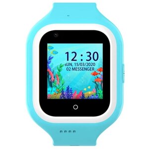 Детские умные часы Wonlex KT21 4G, голубой