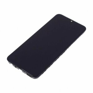 Дисплей для Samsung A032 Galaxy A03 Core (в сборе с тачскрином) в рамке, черный, 100%