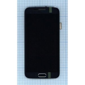 Дисплей для Samsung Galaxy S6 Edge SM-G925F черный с рамкой