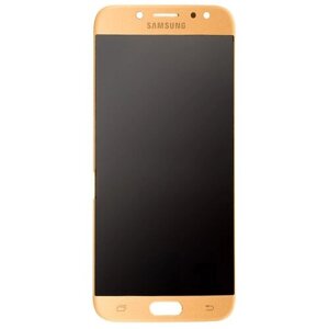 Дисплей для Samsung J730F Galaxy J7 (2017) в сборе с тачскрином (золотой) (AMOLED)
