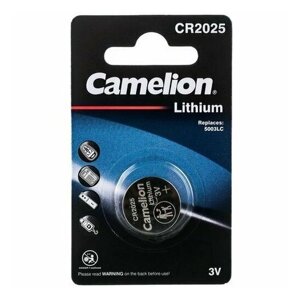 Элемент питания Camelion, CR2025/1BL Lithium (10/1800)