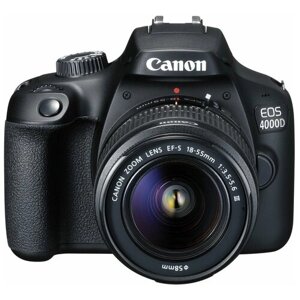 Фотоаппарат Canon EOS 4000D Kit EF-S 18-55mm f/3.5-5.6 DC III, черный