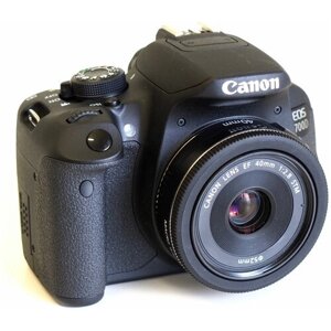 Фотоаппарат Canon EOS 700D Kit EF 40mm f/2.8 STM , черный