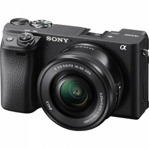 Фотоаппарат sony alpha ILCE-6400 kit E PZ 16–50 мм F3.5–5.6 OSS (SELP1650), черный