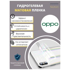 Гидрогелевая защитная пленка для Oppo K10 Pro (на заднюю панель) - Матовая