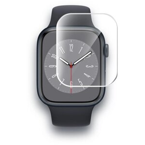 Гидрогелевая защитная пленка на Apple Watch 8 (41mm) (Эпл вотч 8 41 мм) на Экран прозрачная с олеофобным покрытием полноклеевая, Brozo