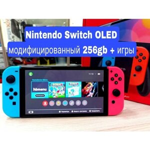 Игровая приставка Nintendo Switch Oled 256gb неон
