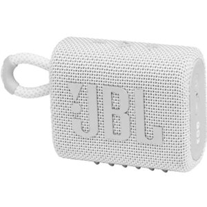 JBL GO 3 белая Портативная акустика (1 x 4.2 Вт, Bluetooth, USB Type C, IP67, JBLGO3WHT)