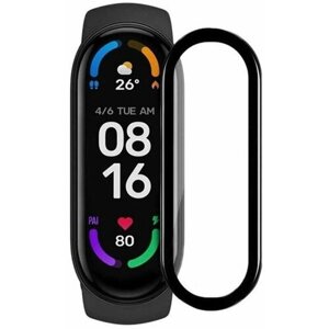 Керамическая защитная пленка на экран смарт-часов Xiaomi Mi Band 7 / NFC - 3 штуки