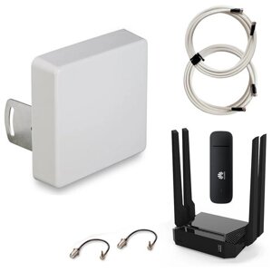 Комплект Интернета Kroks KAA15 - 4G модем + WiFi Роутер + Антенна Mimo для Дома и Дачи