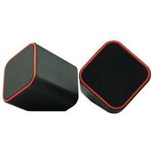 Комплект SmartBuy CUTE, 2 колонки, черный / красный