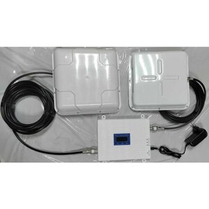 Комплект усилитель-репитер трехдиапазонный (2G-3G-4G/900/1800/2100 70 dbi)