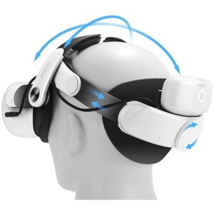 Крепление на голову BOBOVR M2 Pro с АКБ. Для очков виртуальной реальности Oculus Quest 2.