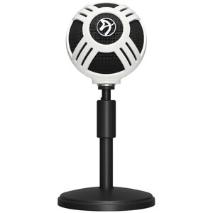 Микрофон проводной Arozzi Sfera, комплектация: микрофон, разъем: mini jack 3.5 mm, белый, 1 шт