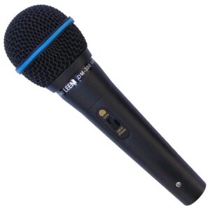 Микрофон проводной LEEM DM-300, разъем: mini jack 3.5 mm, черный, 1 шт
