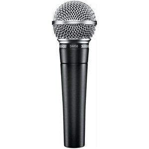 Микрофон проводной Shure SM58-LCE, комплектация: микрофон, разъем: XLR 3 pin (F), темно-серый, 1 шт