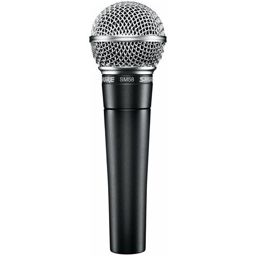 Микрофон проводной Shure SM58-LCE, комплектация: микрофон, разъем: XLR 3 pin (F), темно-серый, 1 шт