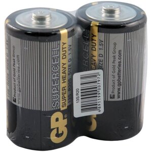 Набор батареек 2шт GP Supercell D (R20) 13S OS2 GP 168546