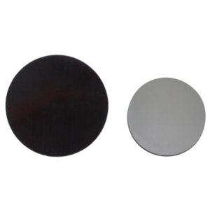 Набор пластин самоклеящихся для магнитных держателей смартфонов 2 шт. (черная: d = 4 см, серебро: d = 3.5 см.)