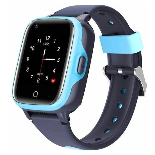Наручные умные часы Smart Baby Watch Wonlex CT15 голубые, электроника с GPS и видеозвонком, аксессуары для детей