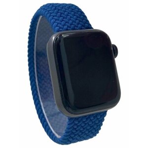 Нейлоновый ремешок для Apple Watch 1-9 / SE / ULTRA (42/44/45/49 мм), без застежки, холодный синий, размер M