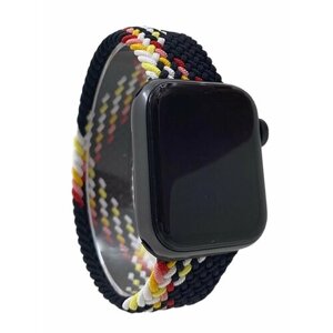 Нейлоновый ремешок для Apple Watch 1-9 / SE / ULTRA (42/44/45/49 мм), без застежки, разноцветный, размер M
