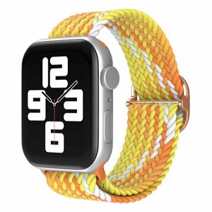 Нейлоновый ремешок для Apple Watch 1-9 / SE / ULTRA (42/44/45/49 мм), регулируемый по длине, разноцветный