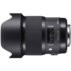 Объектив Sigma 20mm f/1.4 DG HSM Art Nikon F, черный