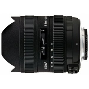 Объектив Sigma AF 8-16mm f/4.5-5.6 DC HSM Canon EF-S, черный
