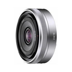 Объектив Sony 16mm f/2.8 E (SEL-16F28), серебристый