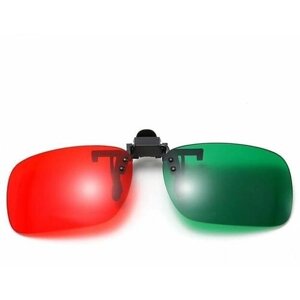 Очки 3D анаглифные с цветными фильтрами, красный - зеленый