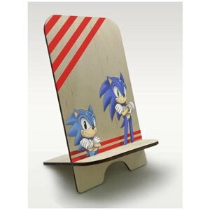 Подставка для телефона c рисунком УФ игры Sonic Generations (Соник поколение, Green Hill, Тейлз, Наклз, Шедоу, Эми Роуз) - 220